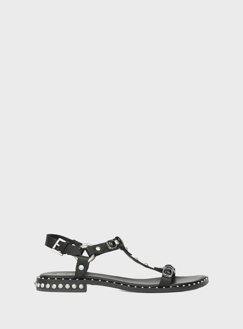 Ash Podium Sandals - Black