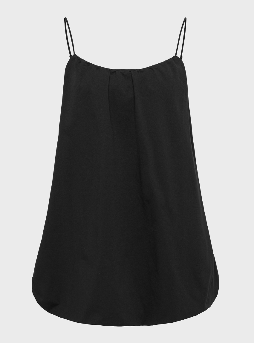 Only Firu Strap Short Balloon Dress - Black