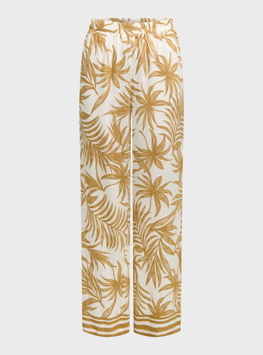 Only Izzy Pull Up Pants - White