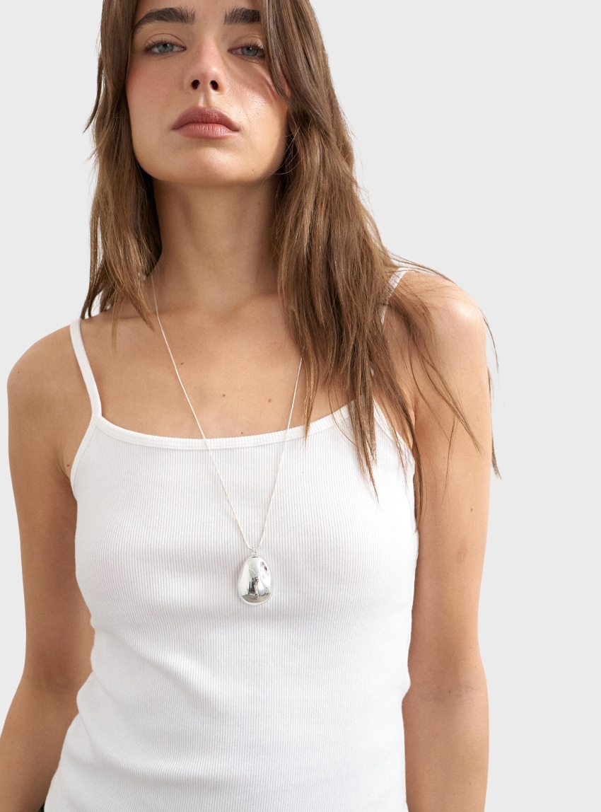 Topshop Alfrida Tank Top - White