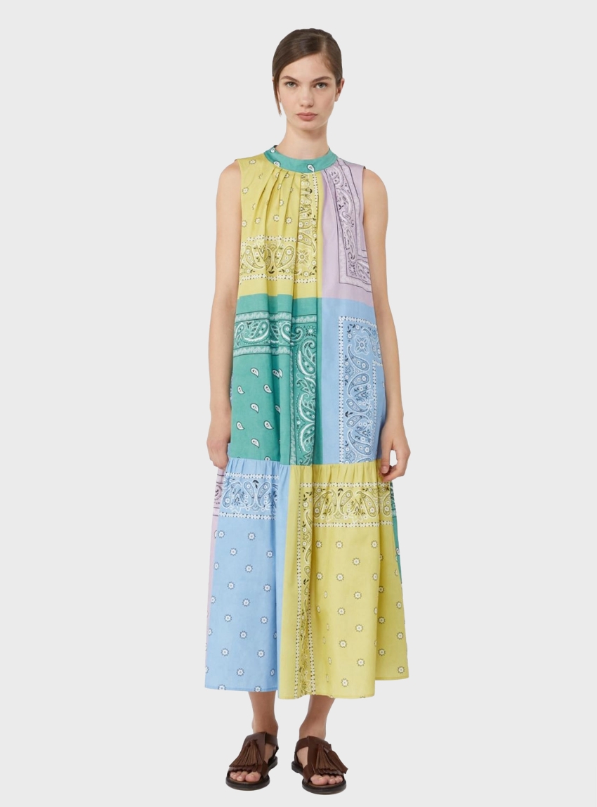 Weekend Max Mara Printed cotton poplin dress - Multi Colors