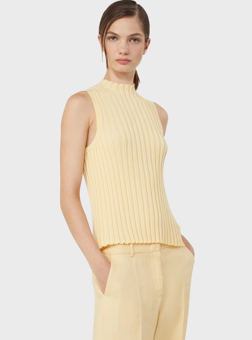 Weekend Max Mara Stretch viscose yarn jumper - Yellow