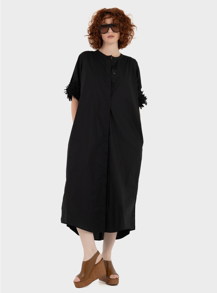 Mei Mei J Shirt Dress - Black