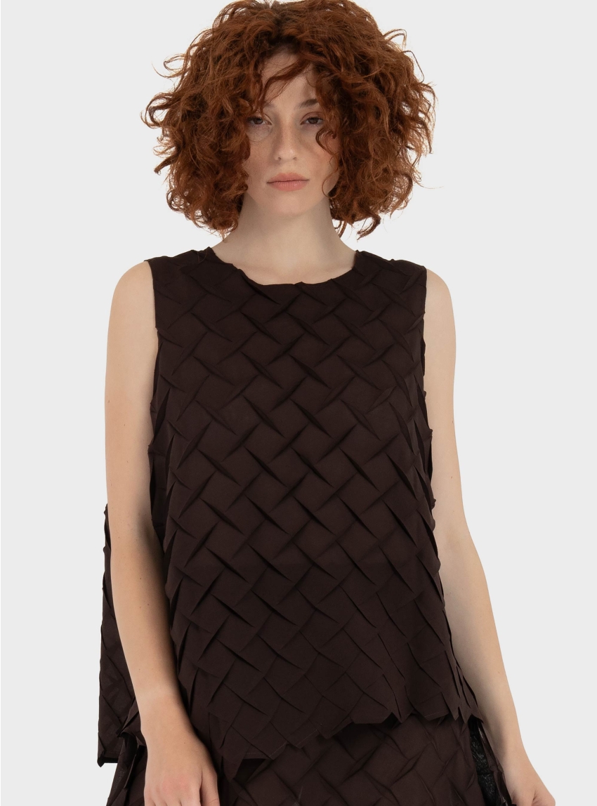 Mei Mei J Top - Brown
