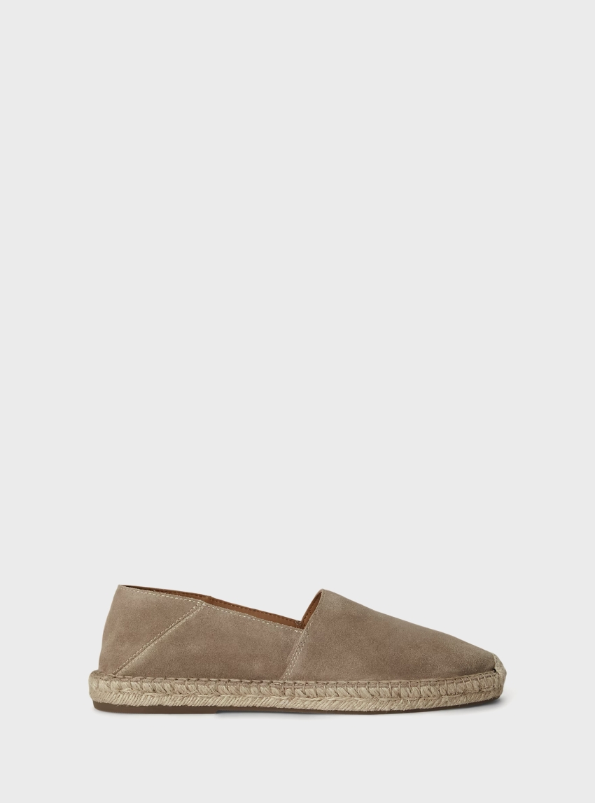 Polo Ralph Lauren Cevio Suede Espadrilles - Dark Beige