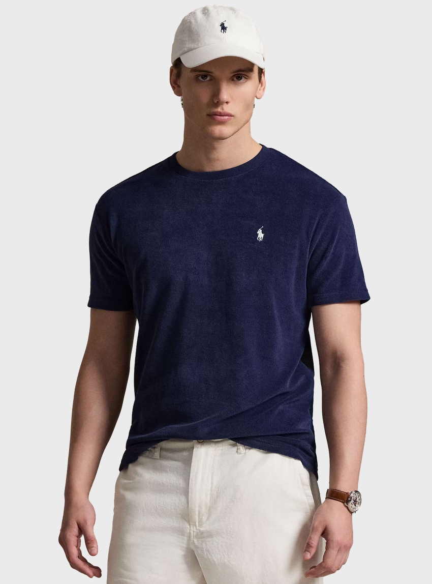 Polo Ralph Lauren Classic Fit Terry T-Shirt - Navy