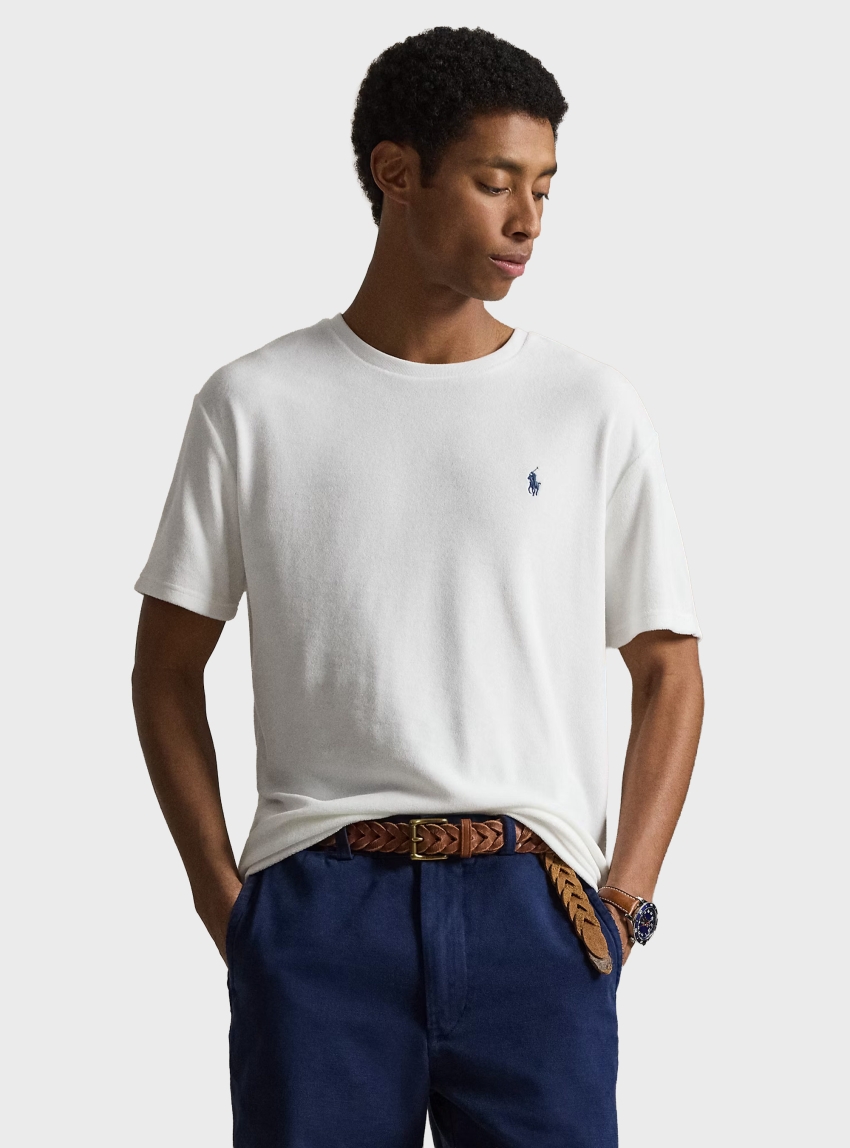 Polo Ralph Lauren Classic Fit Terry T-Shirt - White