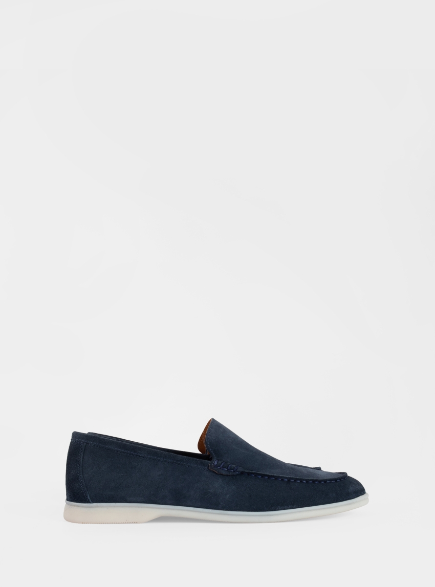 Riviera Suede Loafers - Blue