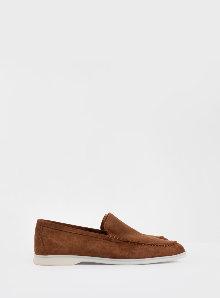 Riviera Suede Loafers - Rust