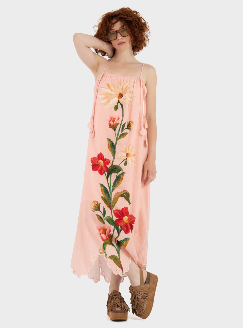 Barbour X Farm Rio Bromelia Dress - Pink
