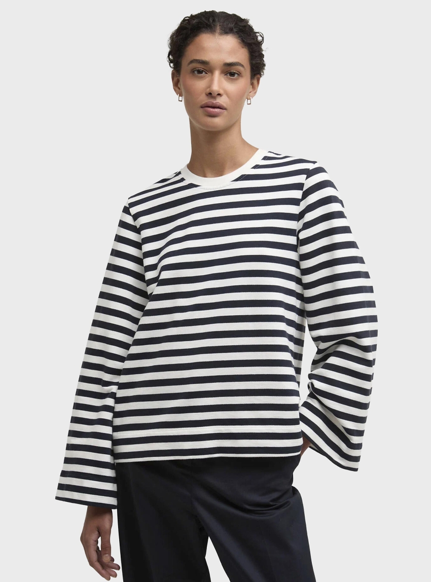 Barbour Layla Sweatshirt - Striped Blue