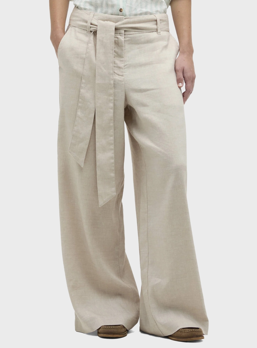 Barbour Gabby Wide-Leg Trousers - Pumice Stone