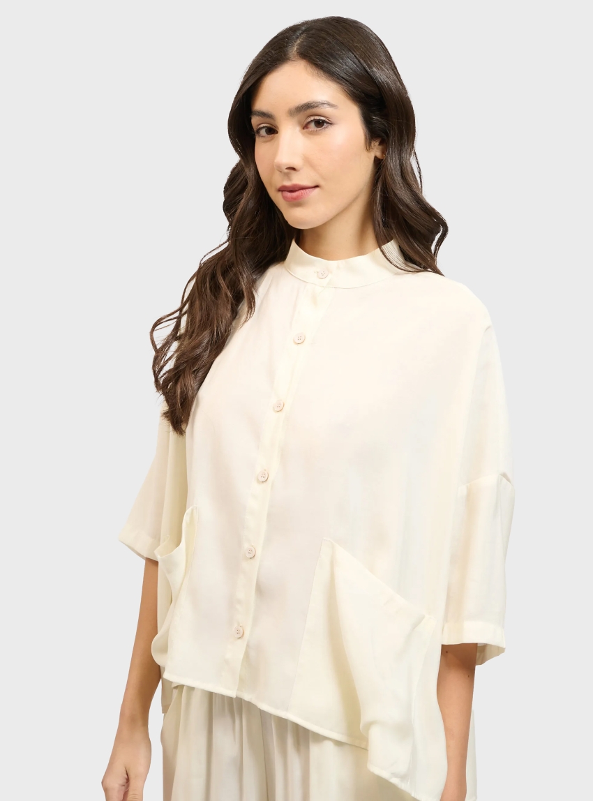 Collectiva Noir Ochre Shirt - White