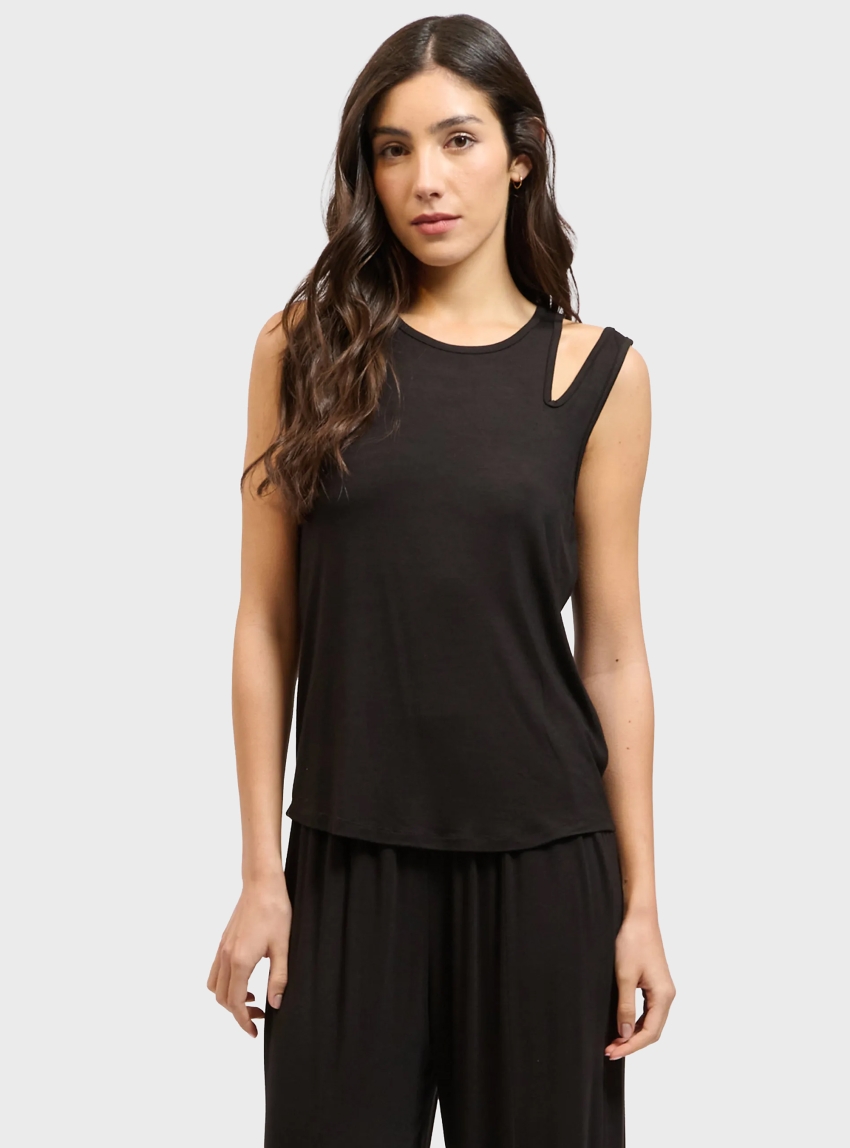 Collectiva Noir Zinia Top - Black