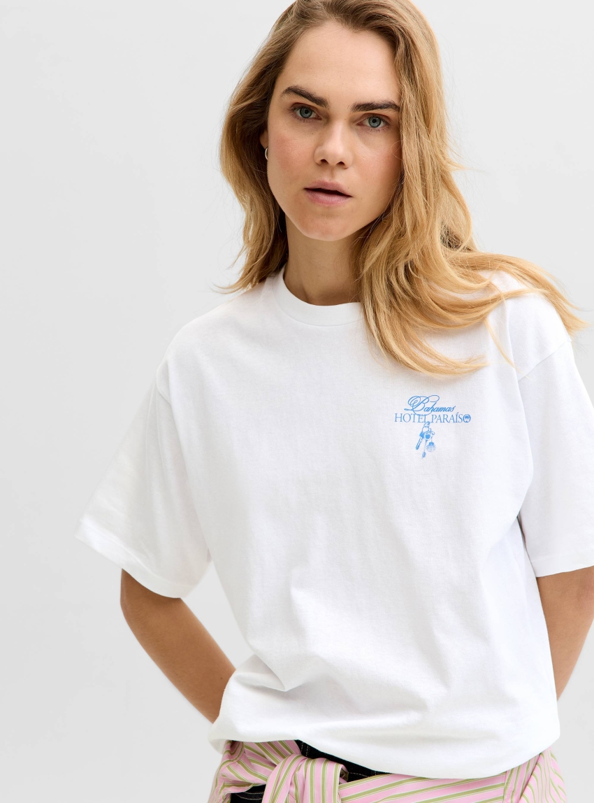 JJXX Millow Loose Tee - Light Blue