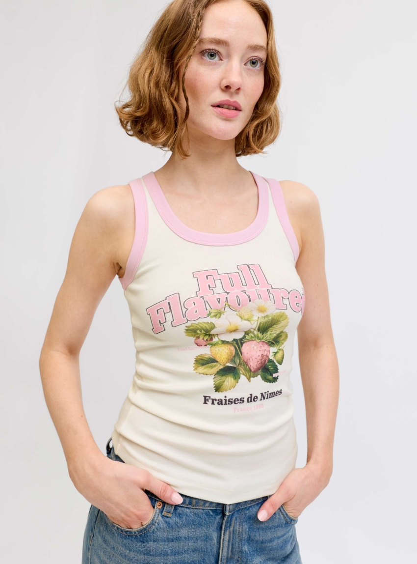 JJXX Hilda Print Tank Top - Pink