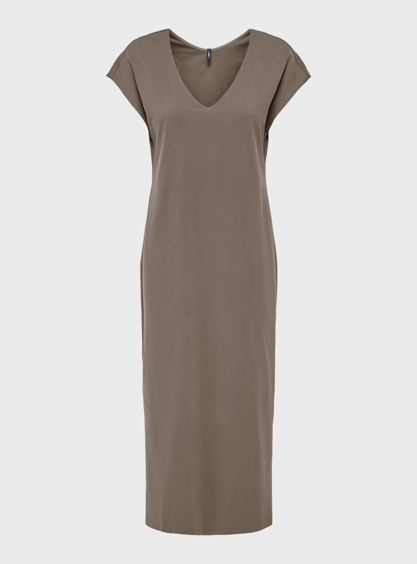 Only Mara Short Sleeve Dress - Brown