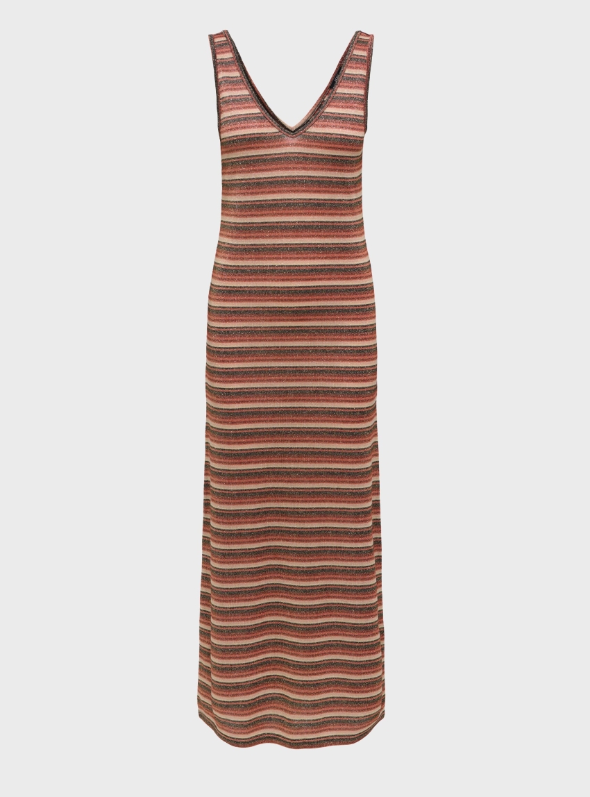 Jdy Hallo V-Neck Long Dress - Bordeaux