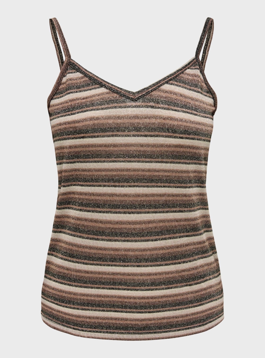 Jdy Hallo V-Neck Top - Brown