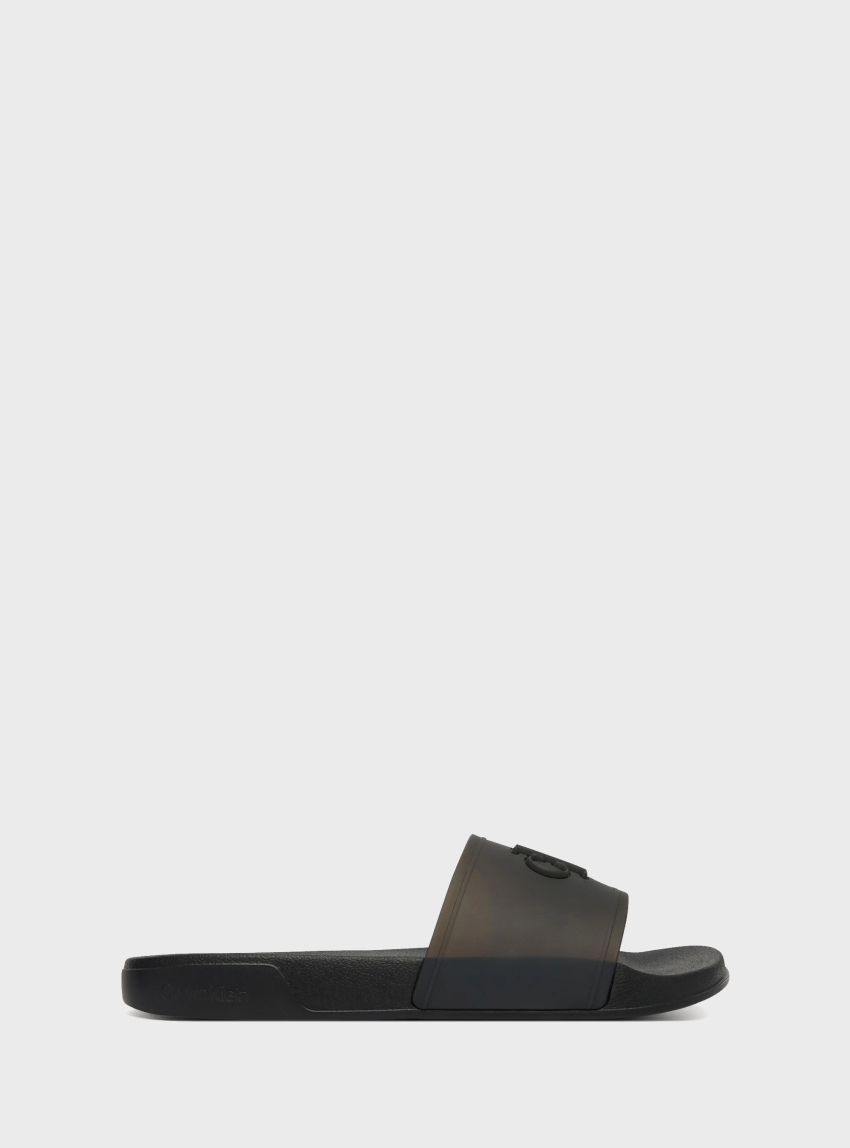 Calvin Klein Nemo - Contoured Signature Logo Sliders - Black