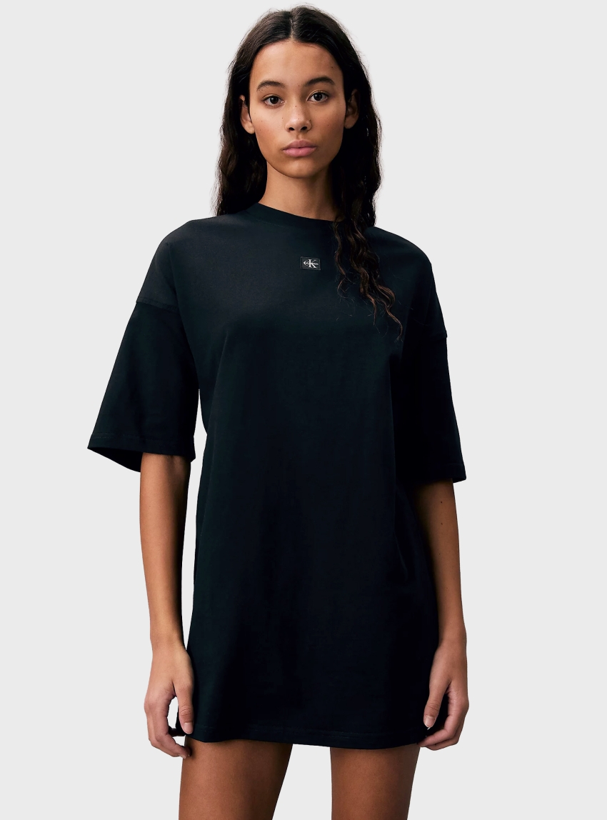 Calvin Klein Oversized T-shirt Dress - Black