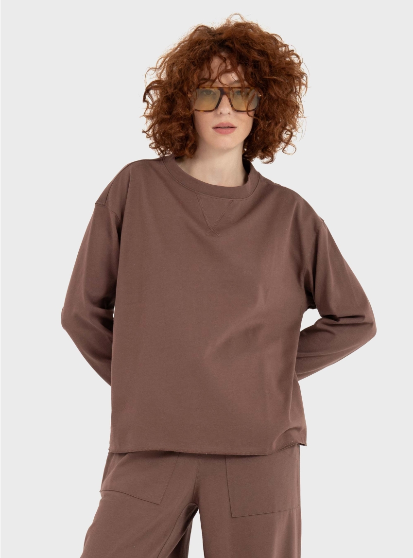 Four Minds Relaxed Fit Sweater - Brown