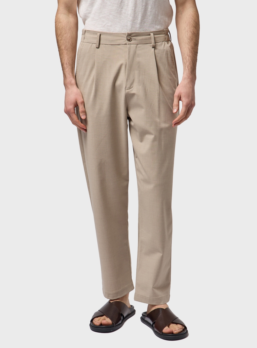 Gianni Lupo Pleated Pants - Olive