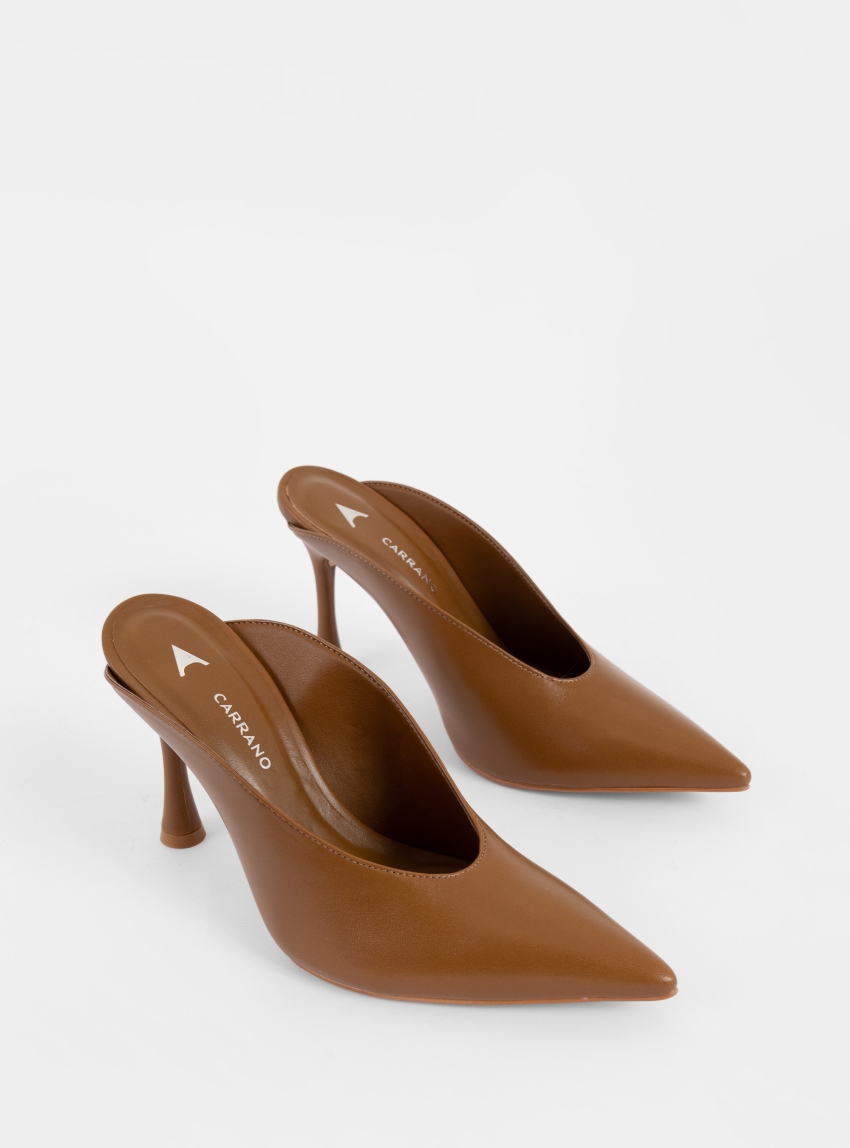 Carrano Heel Sandals - Light Brown