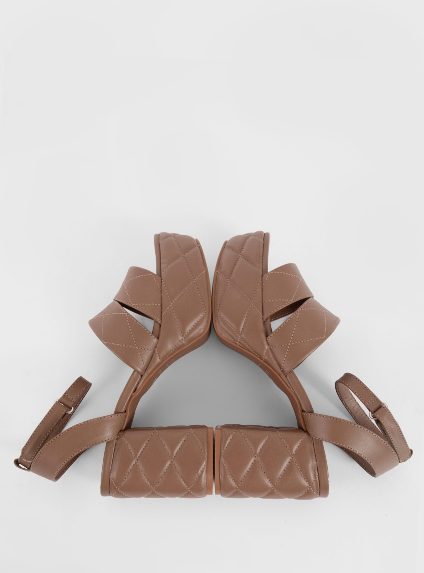 Carrano Heel Sandals - Light Brown