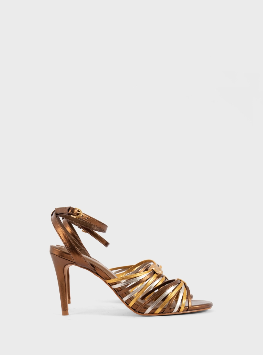 Carrano Heel Sandals - Bronze