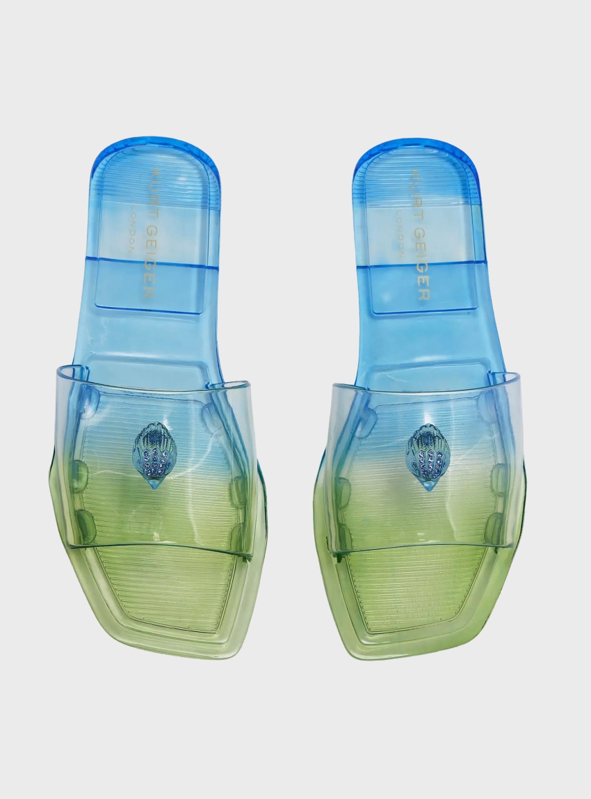 Kurt Geiger Maddison Slide Sandals - Light Blue