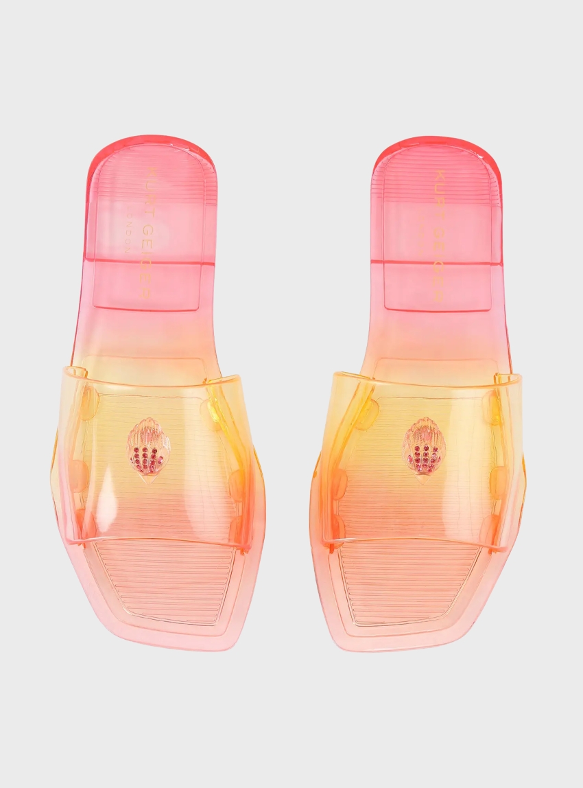 Kurt Geiger Maddison Slide Sandals - Orange