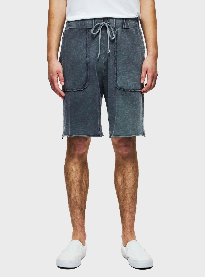 Dirty Laundry Raw Edges Sweatbermuda - Blue
