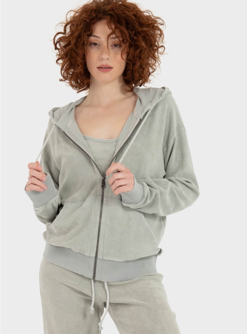 Dirty Laundry Terry Towel Fullzip - Beige
