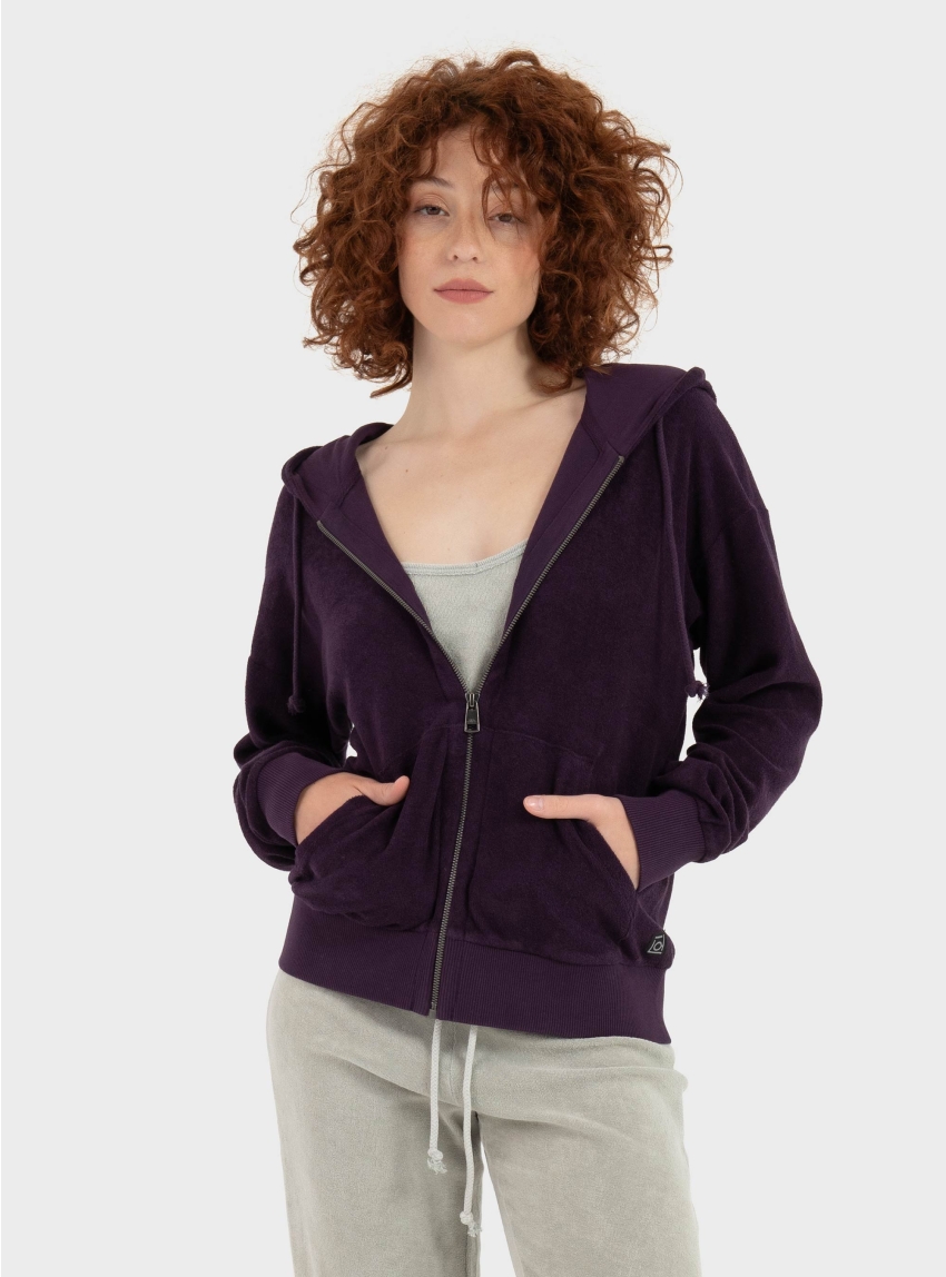 Dirty Laundry Terry Towel Fullzip - Purple