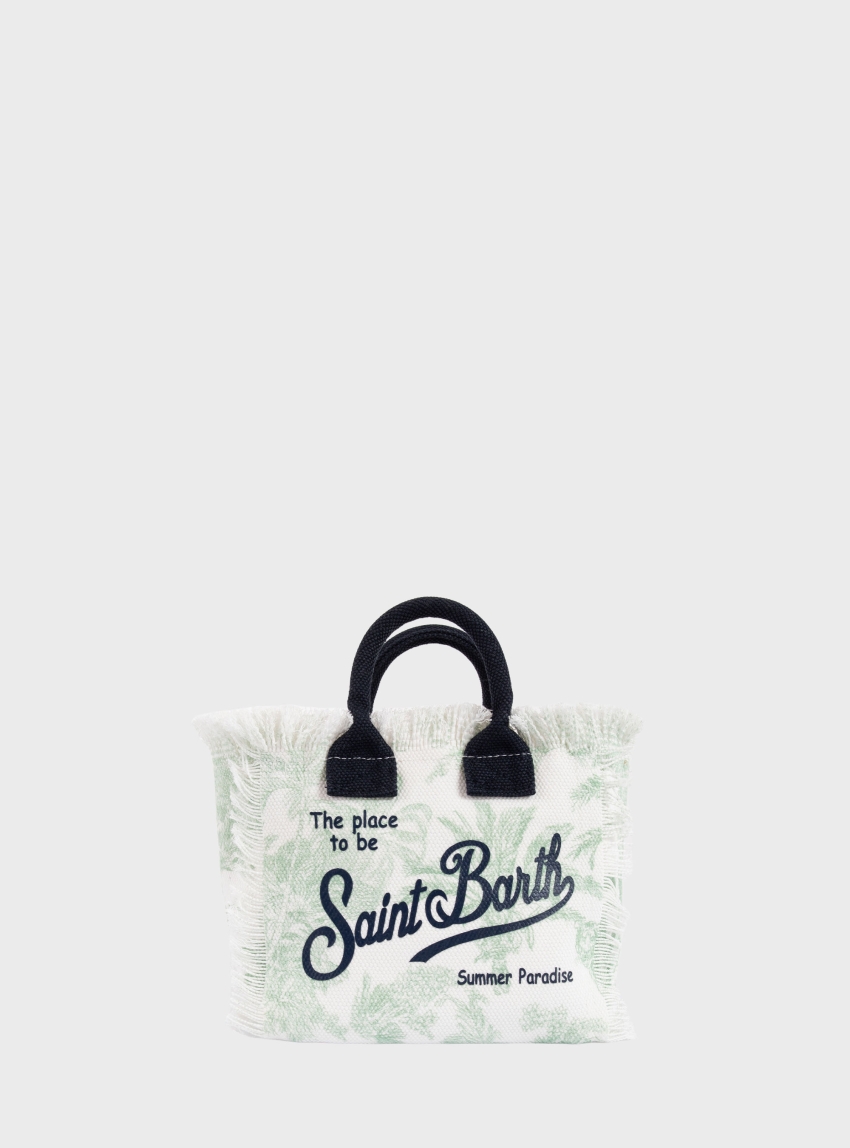 MC2 Saint Barth Canvas Mini Vanity Bag Jungle Oceania - Pale Green
