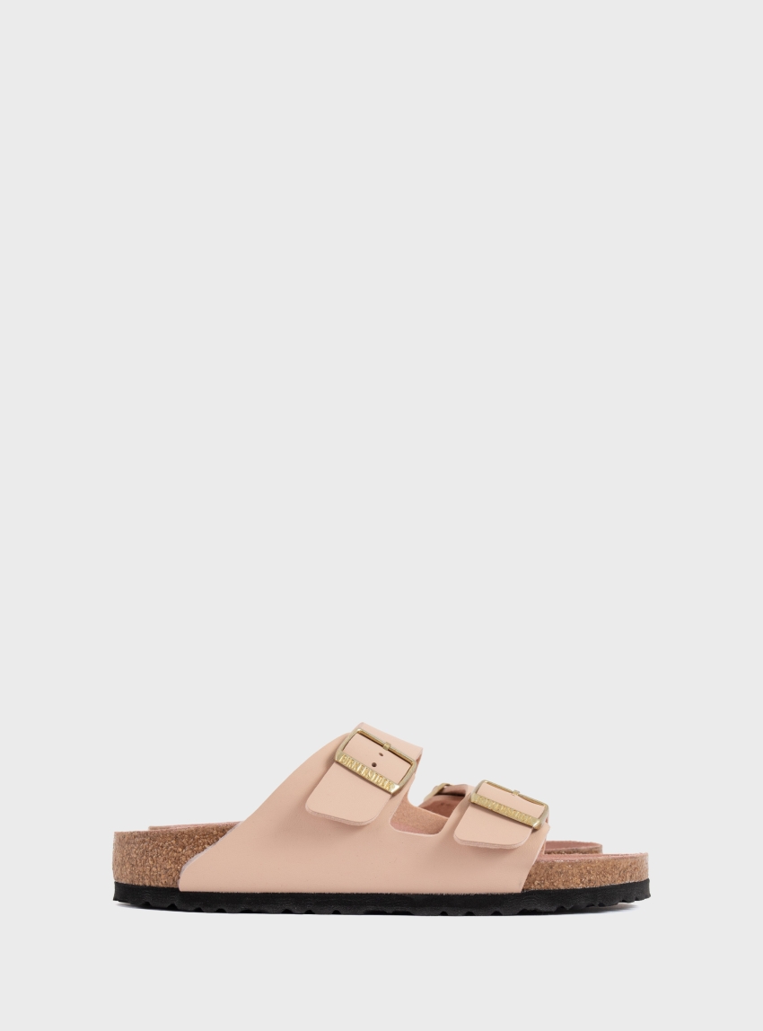 Birkenstock Arizona Birko-Flor Regular Fit Sandals - Pale Pink