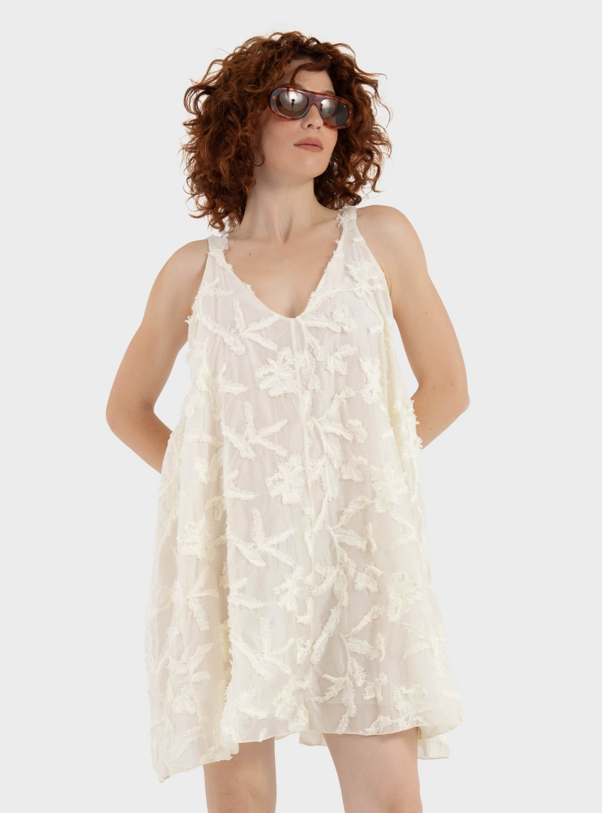 Souvenir Short Dress - Off White