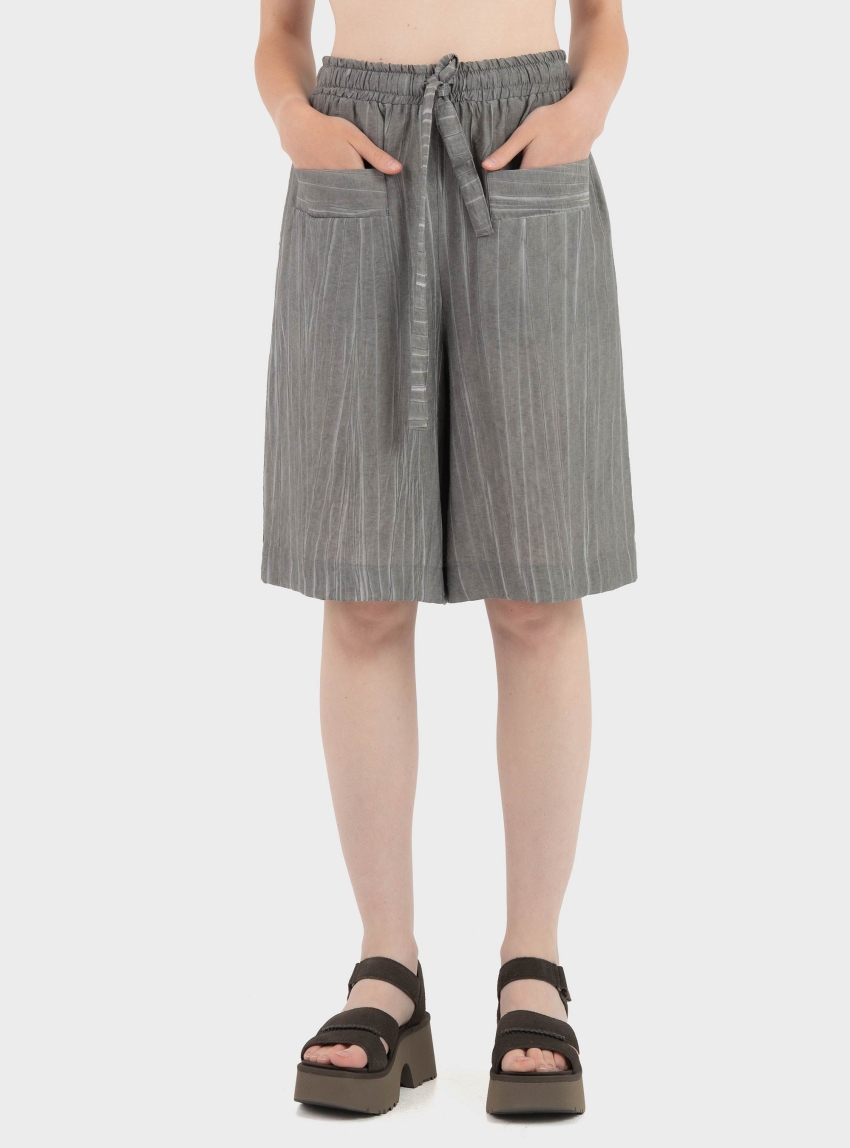 Black & Black  Cullotes - Grey