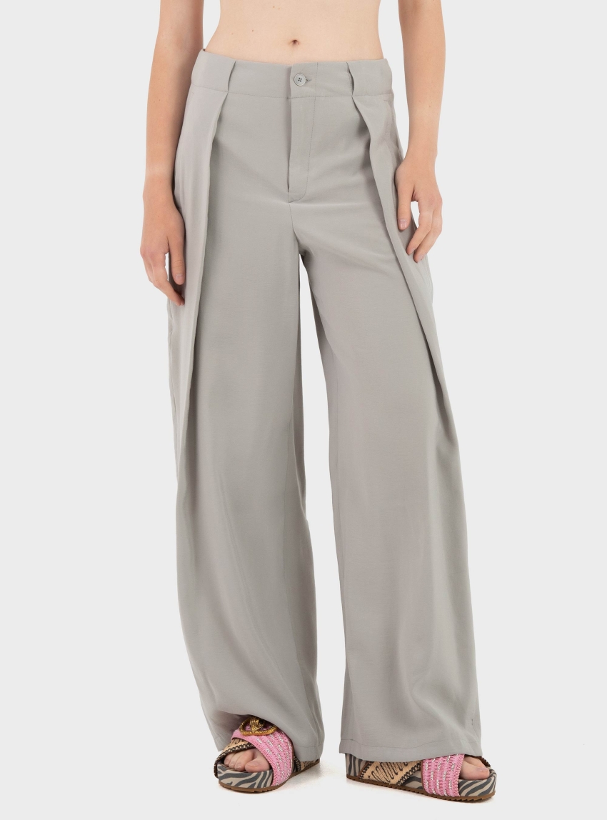 Drykorn Threw Trousers With Pleat - Grey
