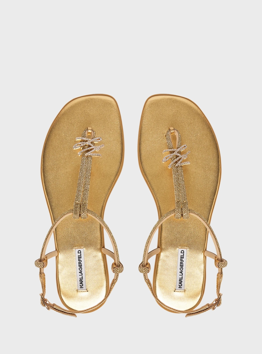 Karl Lagerfeld Olympia Ii Autograph Sling - Gold