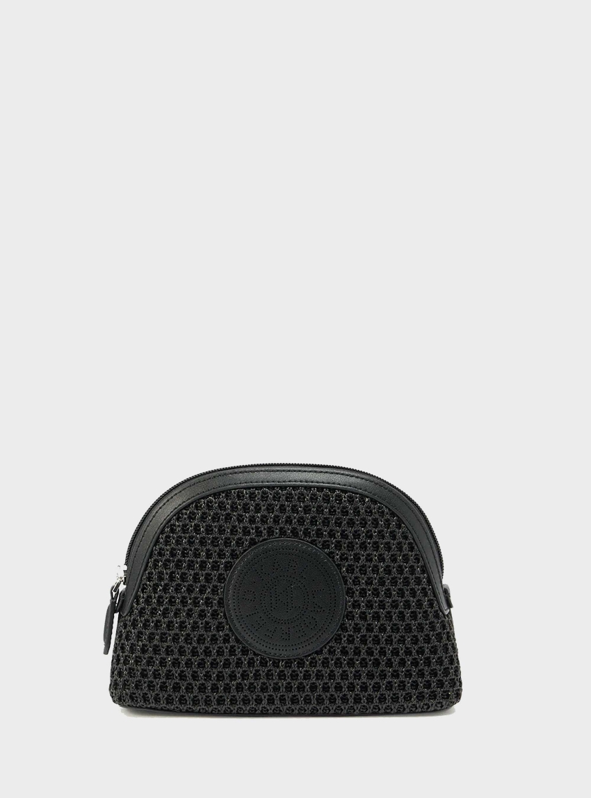Karl Lagerfeld K/Circle Vanity Case Raff Mesh - Black