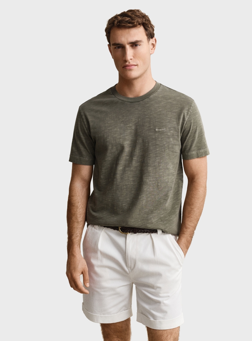 Gant Washed T-Shirt - Olive