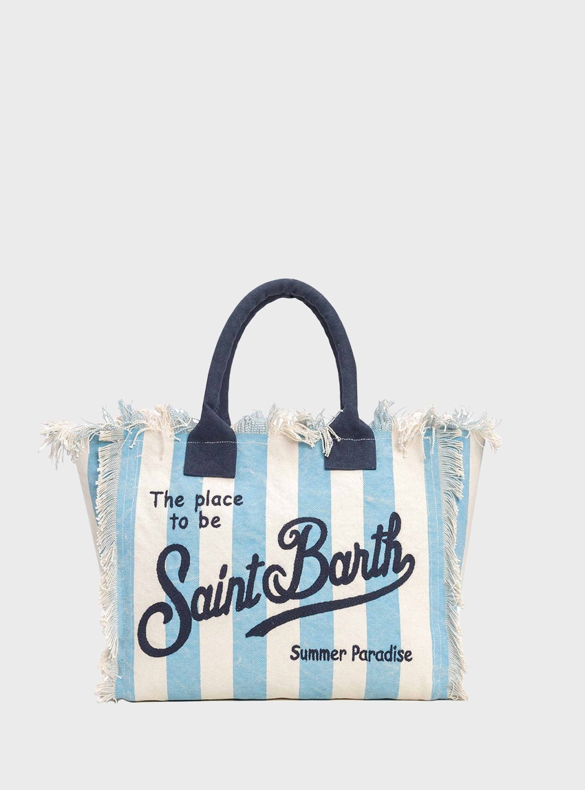 MC2 Saint Barth Vanity tote bag - Striped Light Blue