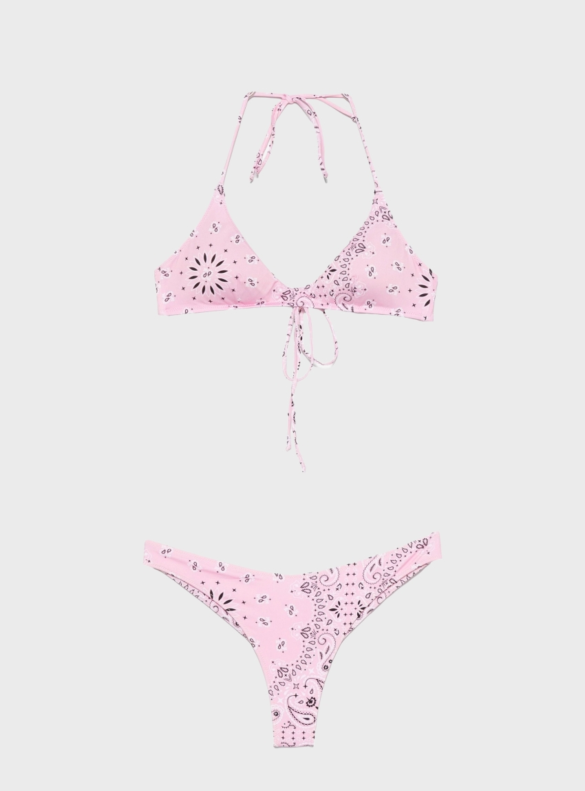 MC2 Saint Barth HESNI-DEEP SCOOP TRIANGLE BIKINI - Pink