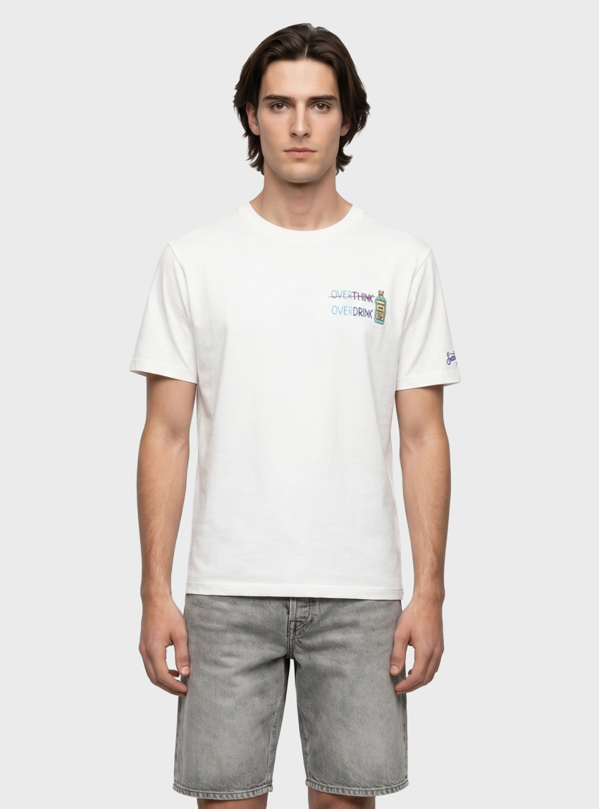 MC2 Saint Barth Portofino T-shirt Overthink embroidery - White