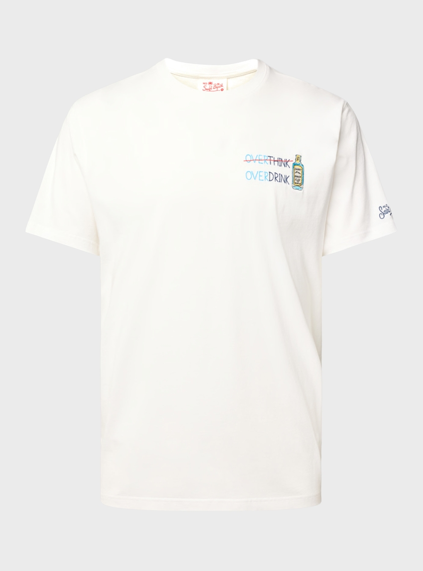 MC2 Saint Barth Portofino T-shirt Overthink embroidery - White
