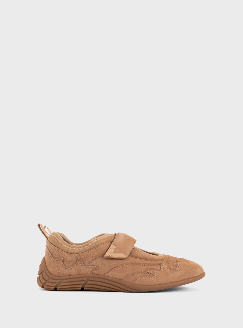 Ash Magda Ballerina Sneakers - Dark Beige