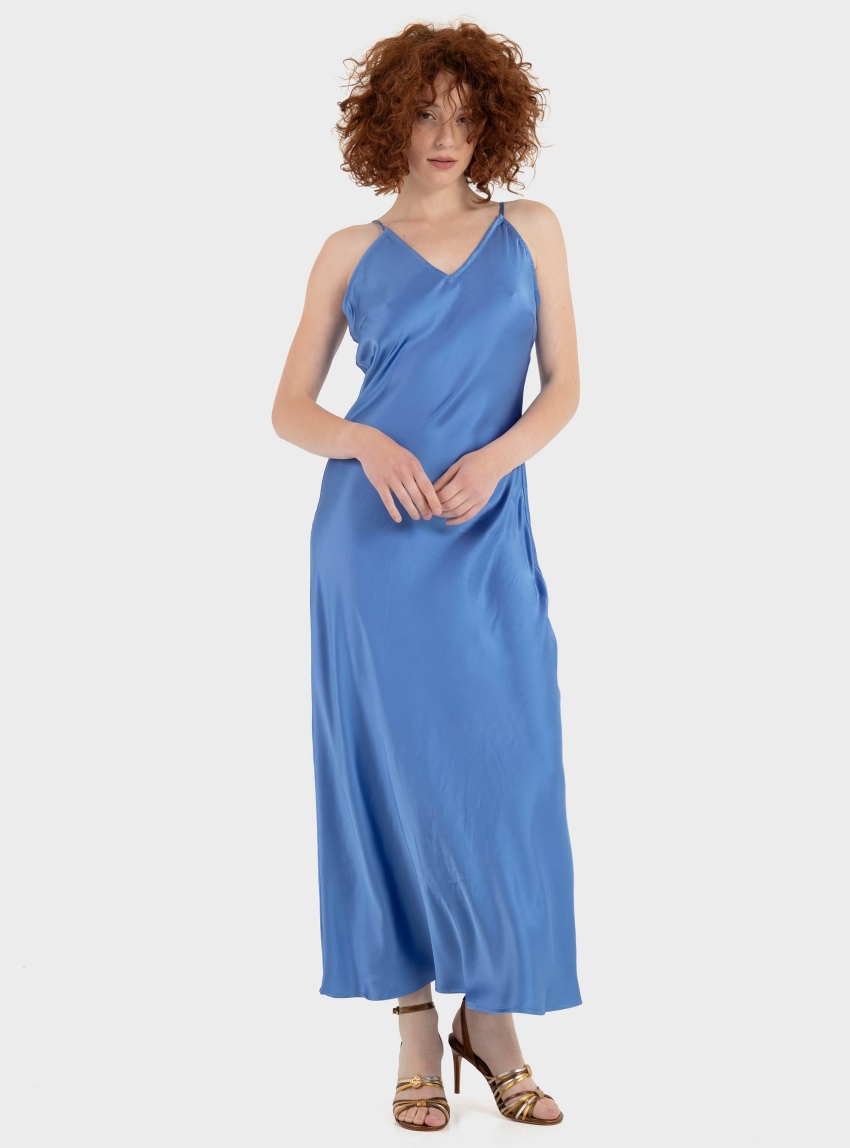 Only Osiris Long Strap Dress - Ultramarine