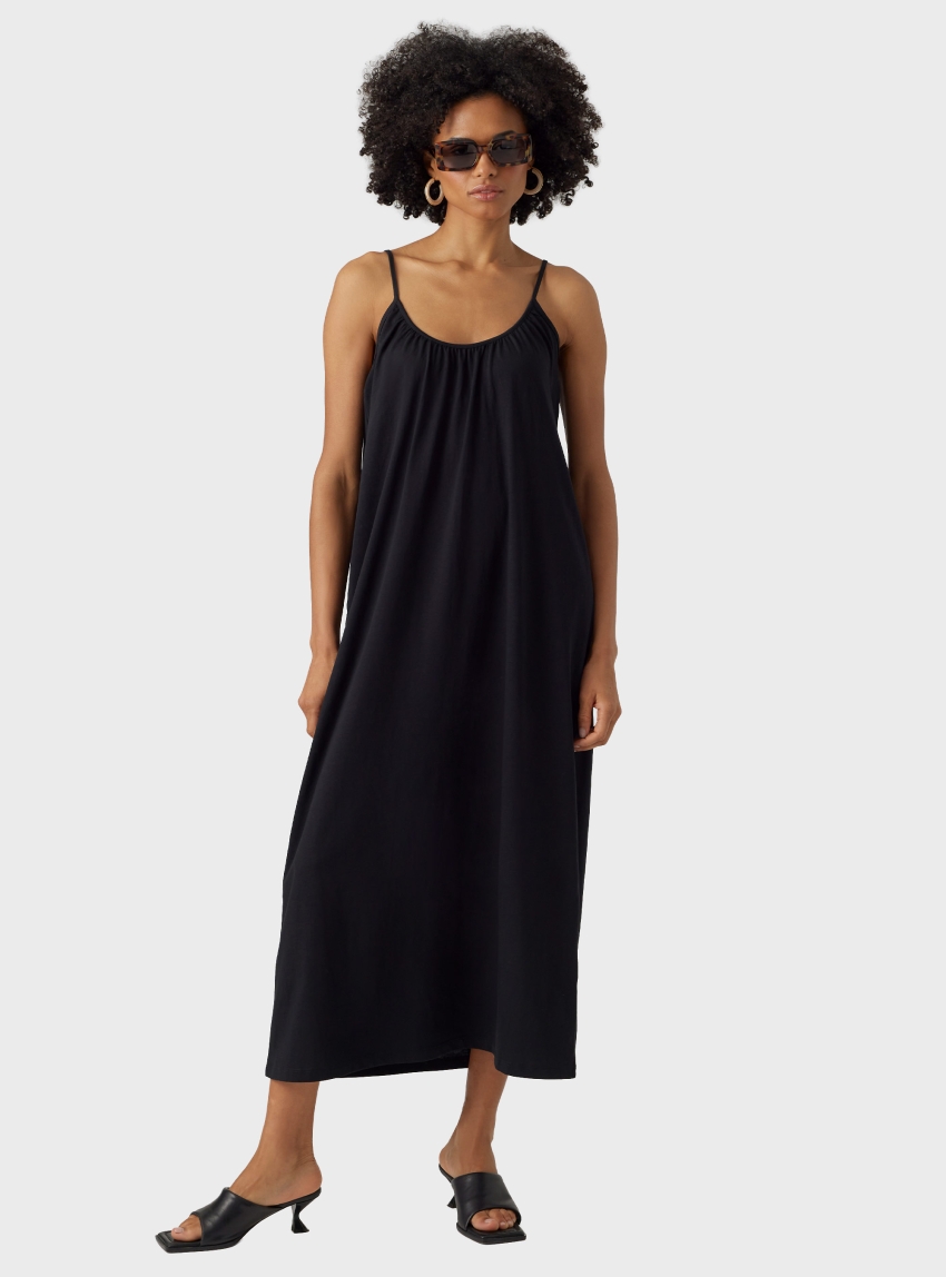 Vero Moda Luna Singlet Ankle Dress - Black